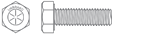 Grade 8 hex cap screw
