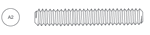 Stainless steel threaded rod